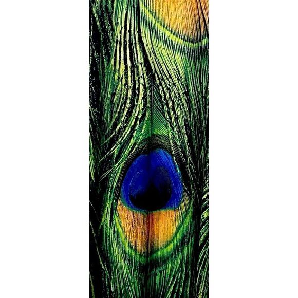 Festival Peacock Silk Jersey Maxi Dress - Picture 11 of 15